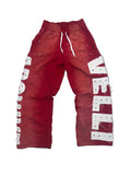RED "VELLI ARCHIVE" Rhinestone Sweats