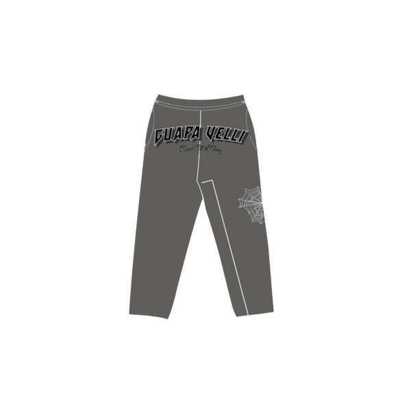 GRAY WEBBED "GUAPVELLI" SWEATPANTS