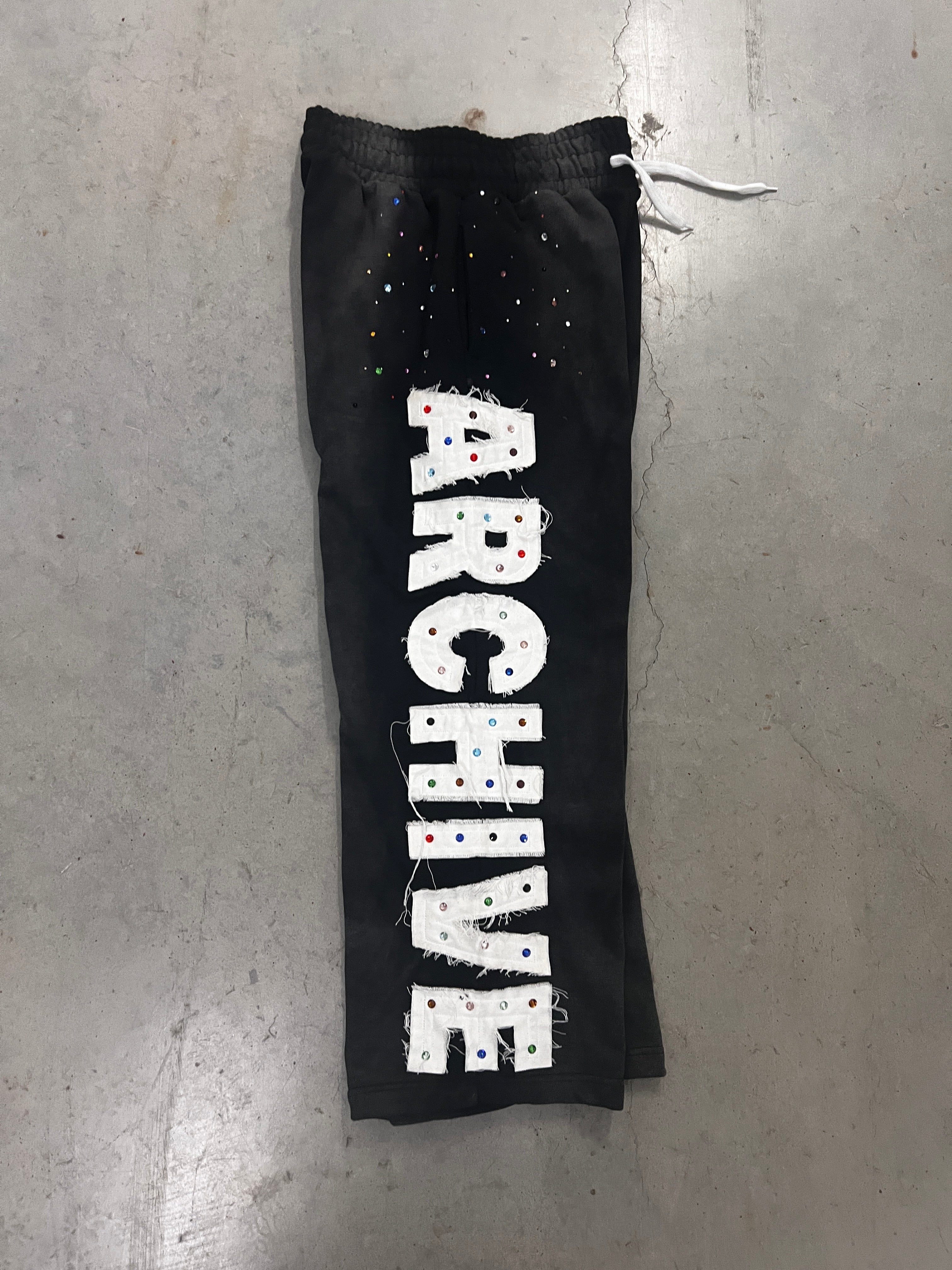 BLACK "VELLI ARCHIVE" Rhinestone Sweats