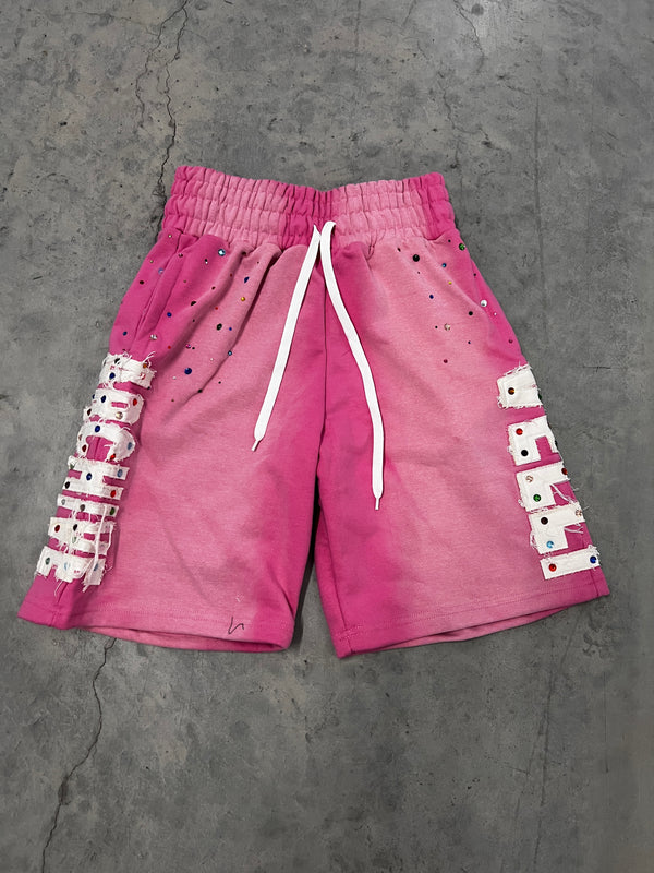 PINK Rhinestone VELLI ARCHIVED SHORTS