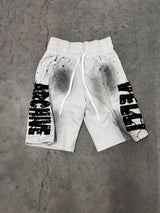 WHITE OREO Rhinestone VELLI ARCHIVED SHORTS