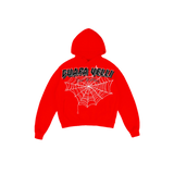 RED WEBBED "GUAPVELLI" HOODIE