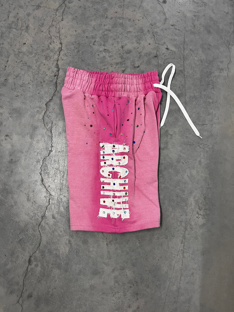 PINK Rhinestone VELLI ARCHIVED SHORTS