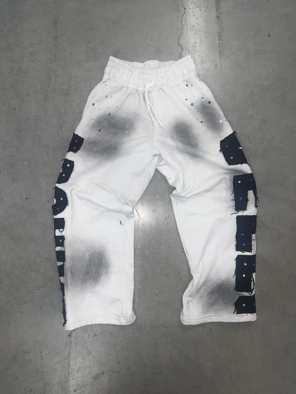 WHITE OREO "VELLI ARCHIVE" Rhinestone Sweats