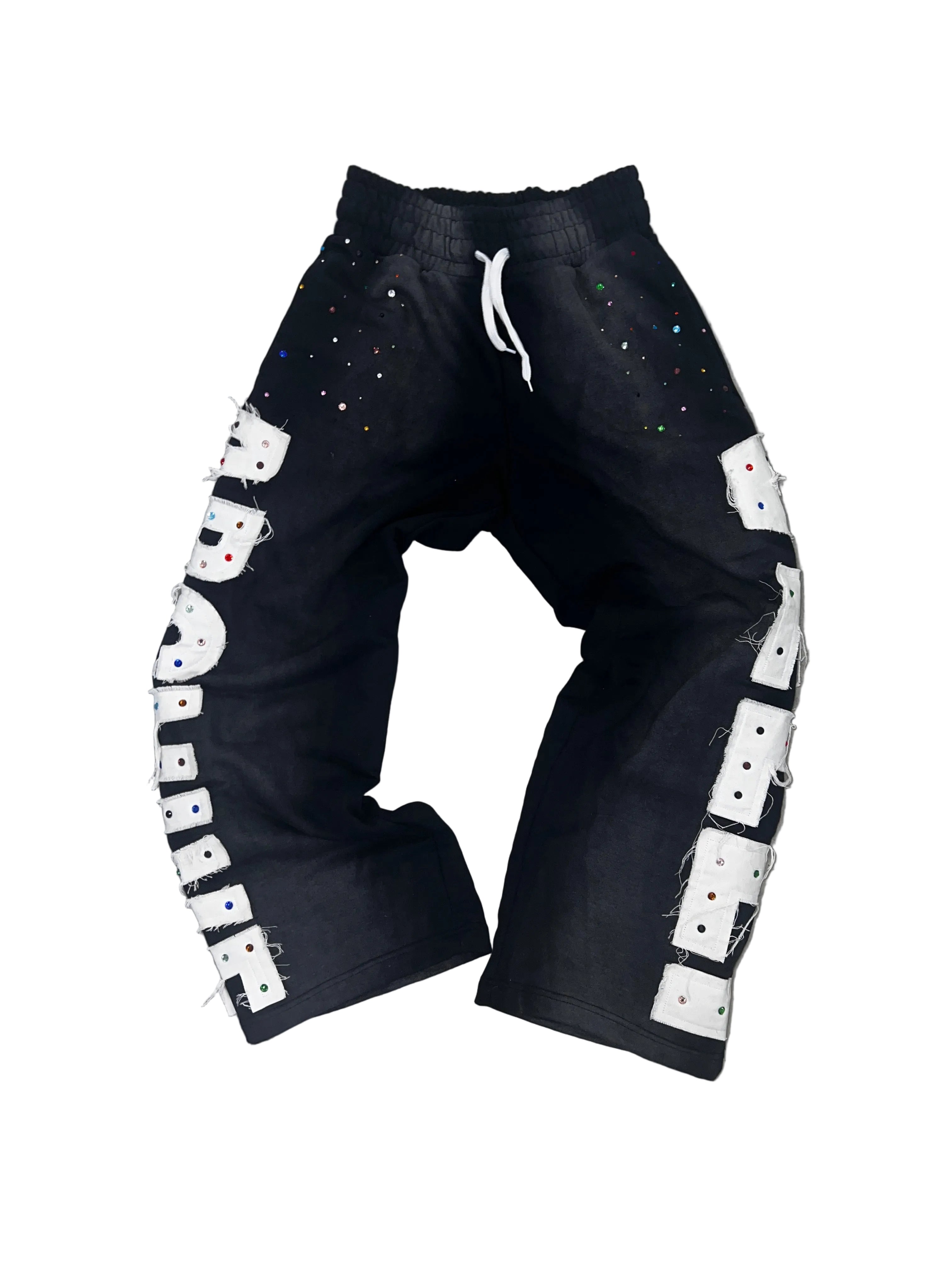 BLACK "VELLI ARCHIVE" Rhinestone Sweats