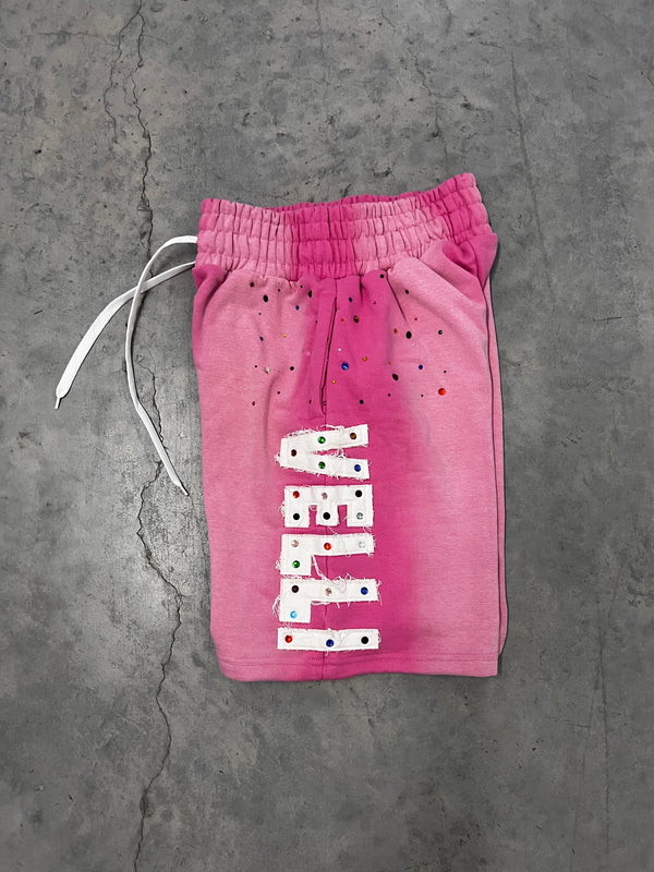 PINK Rhinestone VELLI ARCHIVED SHORTS