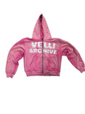 PINK  "VELLI ARCHIVE" Rhinestone Hoodie