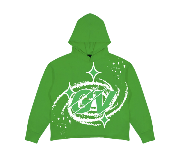 GREEN GV “Portal” CROPPED HOODIE