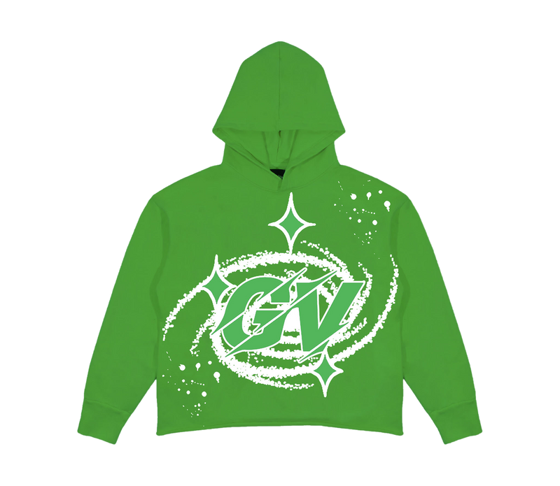 GREEN GV “Portal” CROPPED HOODIE