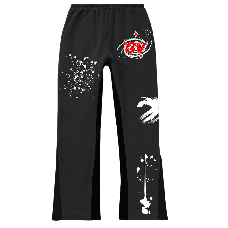 BLACK GV “portal” Flared Sweatpants