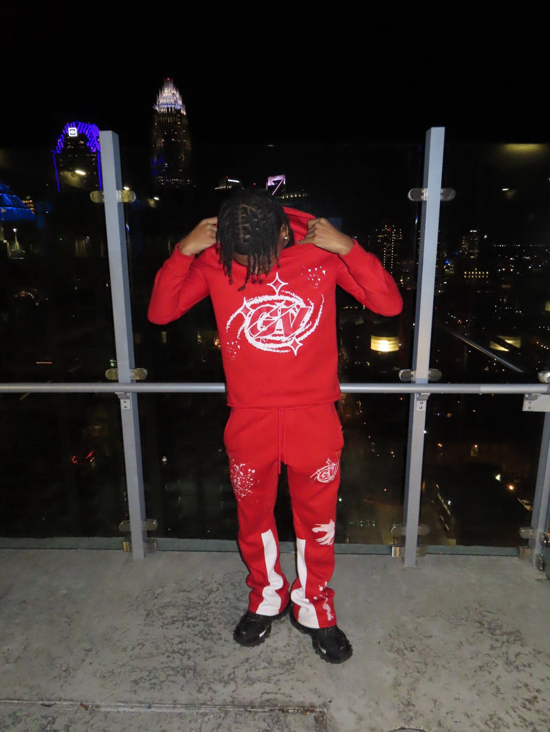 RED GV “Portal” CROPPED HOODIE