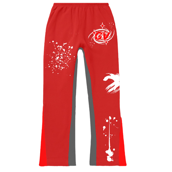 RED GV “portal” Flared Sweatpants