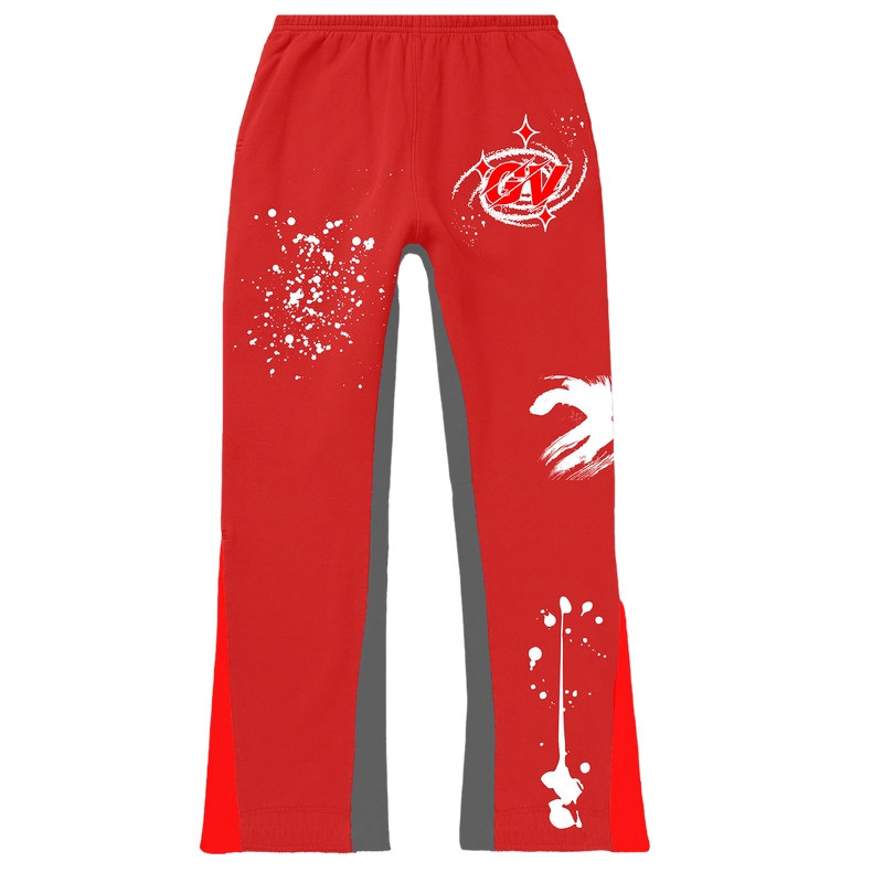 RED GV “portal” Flared Sweatpants