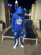 Blue GV “portal” Flared Sweatpants