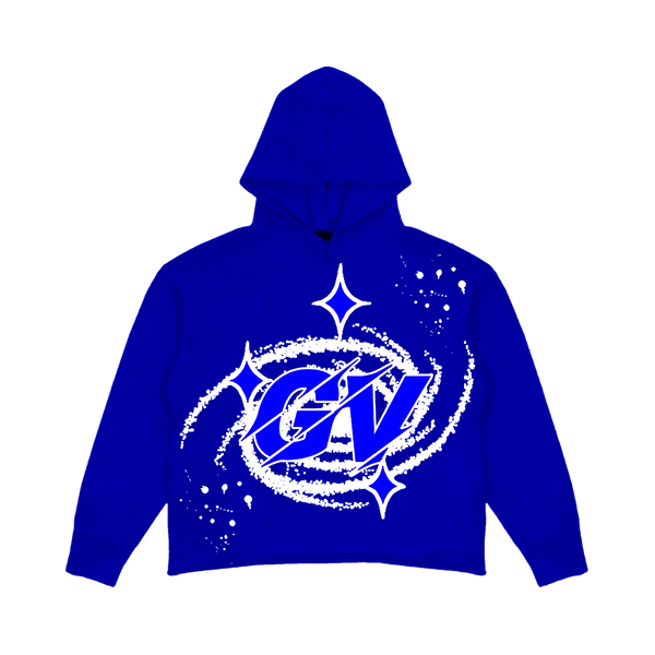 BLUE GV “Portal” CROPPED HOODIE