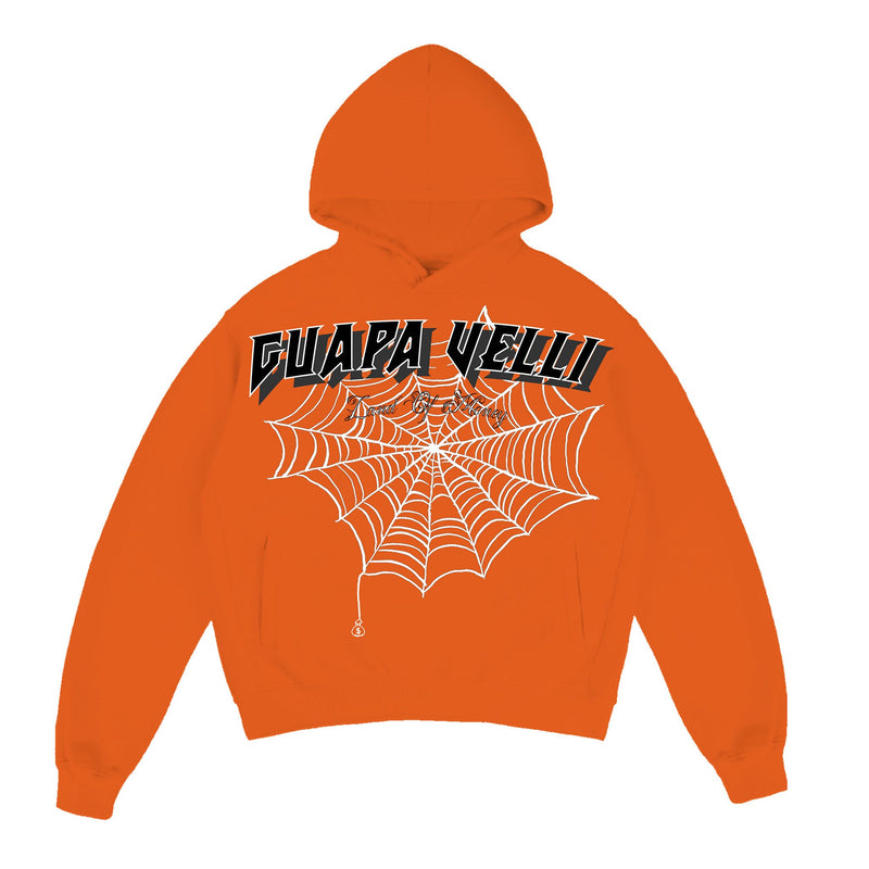 ORANGE WEBBED "GUAPVELLI" HOODIE