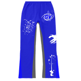 Blue GV “portal” Flared Sweatpants