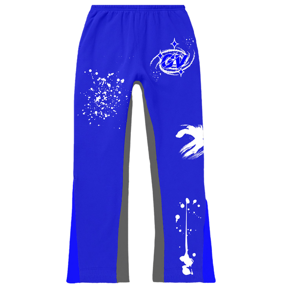 Blue GV “portal” Flared Sweatpants